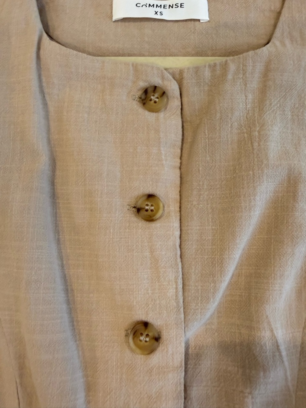 Commense Sleeveless Mini Dress in Tan - Picture 5 of 7